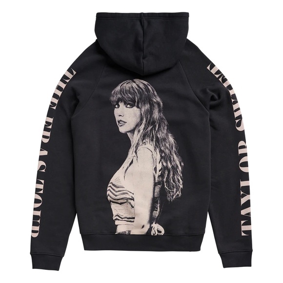 Taylor Swift Tops - Taylor Swift The Eras Tour black oversized graphic hoodie.